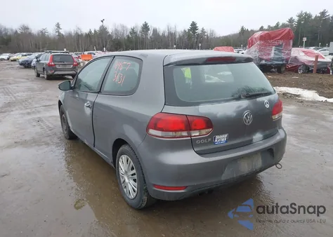 2010 Volkswagen Golf 2-Door из США, поврежденный, VIN WVWAB7AJ1AW122539